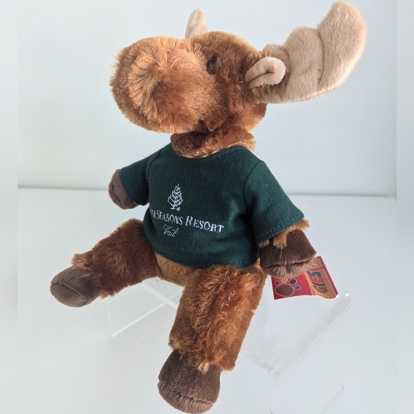 VAIL Four Seasons Resort Douglas Moose Plush 12” Ski Colorado Vacation Travel - Picture 2 of 12